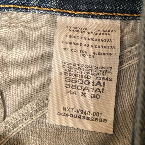 EUC Wrangler Rugged Wear Jeans  Men's Size 44x30 - Picture 5 of 5